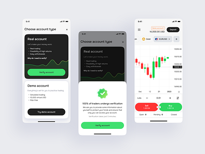 Trading platform onboarding app fintech investing onboarding product design trading trading platform ui