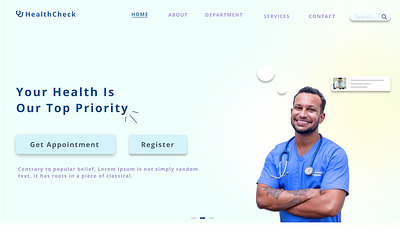 Doctor Appointment doctor template ui website