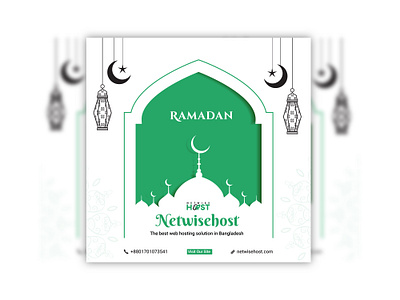 Ramadan Social media post design flyer graphic design