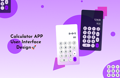 DAY-2 UI Design Challenge: Calculator App User Interface Design animation calculator app daily ui challenge designing ui ui design challenges