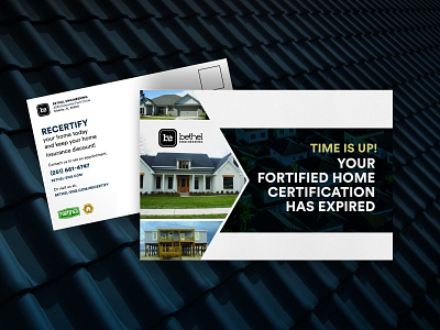 Fortified Recertification Mailer (Expired) brand design graphic design postcard print promo