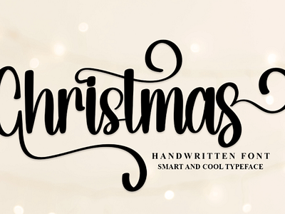 Christmas Font by Deaney Md on Dribbble