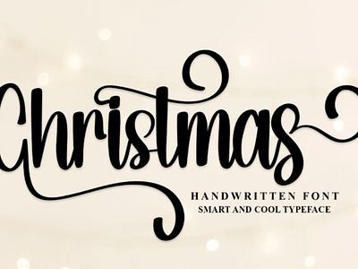 Christmas Font christmas font feminime font graphic design romantic font typography font wedding invitation font winter font written font