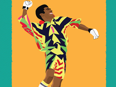 Jorge Campos aka "El Brody" acapulco animation branding cartoon character illustration design drawing el brody football graphic design illustration illustrator jorge campos mexico soccer vector