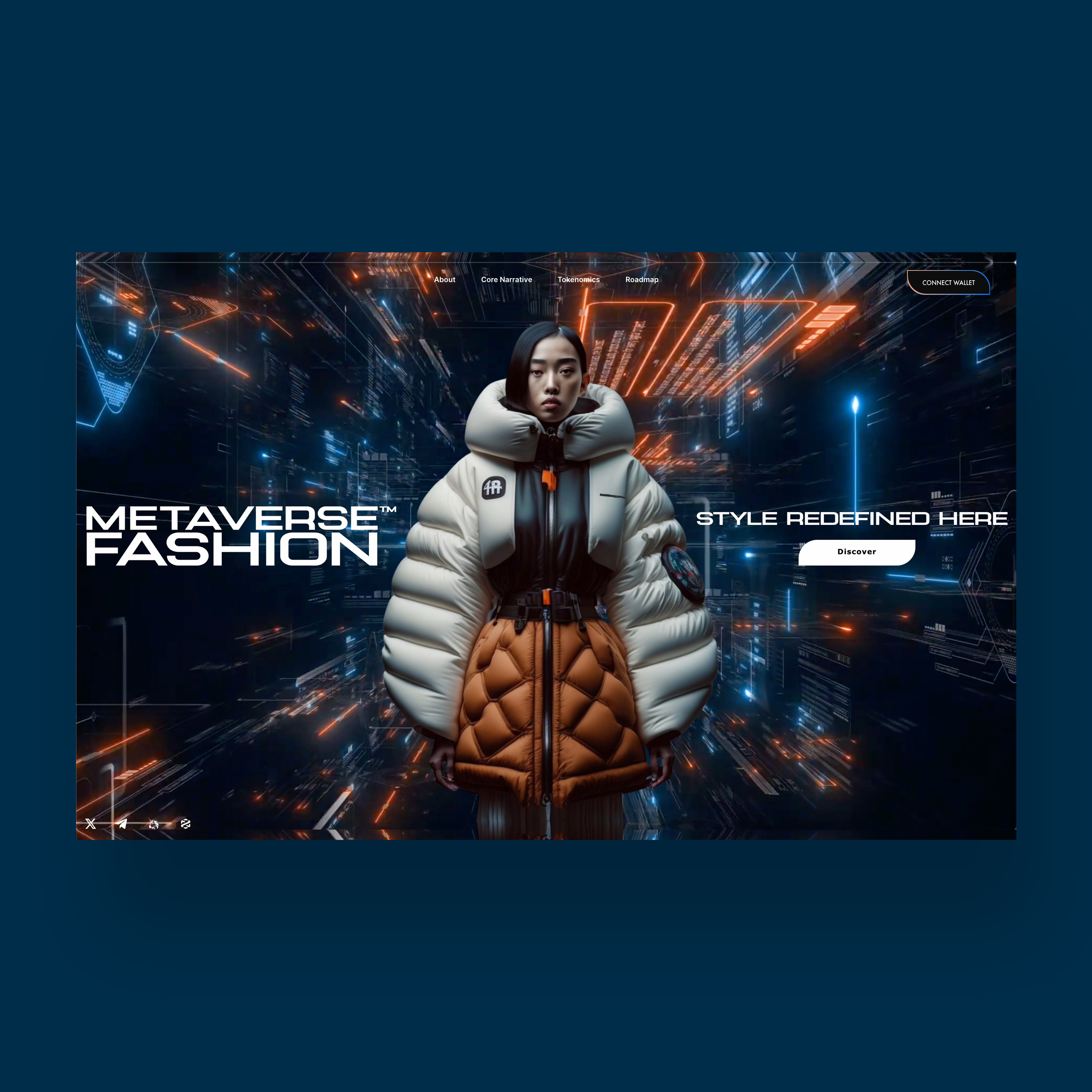 Metaverse Fashion Web Ui Design Concept ai ai fashion design fashion graphic design illustration logo midjourney photography techwear ui ui design ux ux design web design