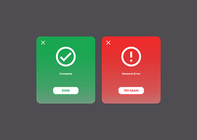 Flash Message UI design ui