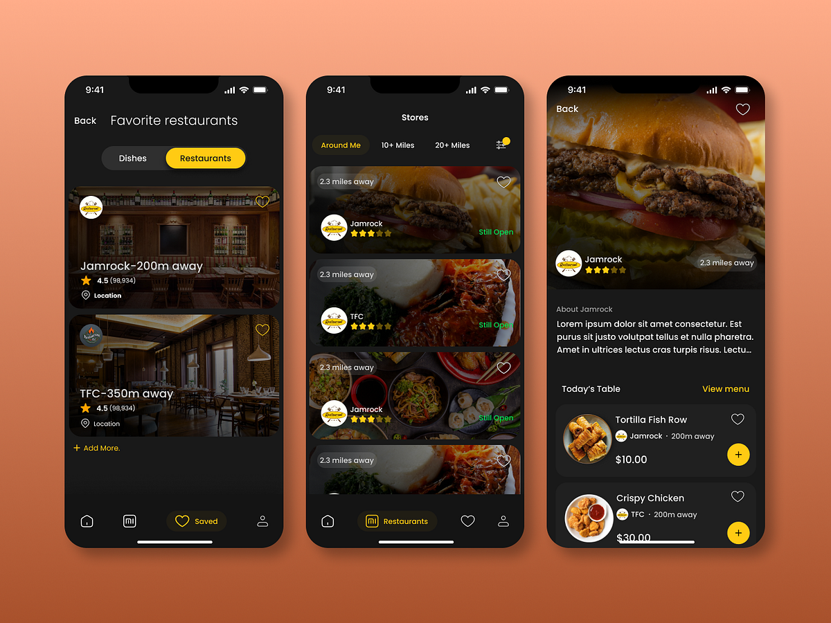 Restaurant UI designs, themes, templates and downloadable graphic ...