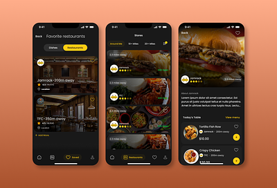 Food Ordering App UI Design food app food ordering app food ui ux restaurant ui restaurant ui ux