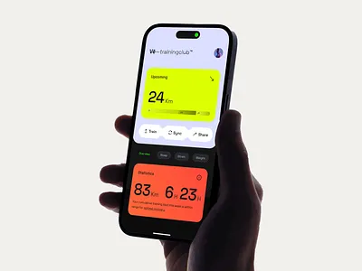 Trainingclub™ app app design bold fitness health interface design minimal mobile app training ui ux uxui workout