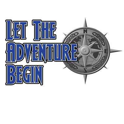 Let The Adventure Begin graphic design