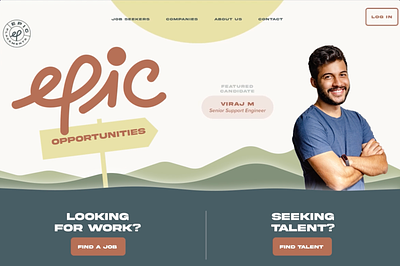 Epic Placements Website development uxui website