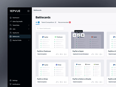 Generate a Company Comparison add columns companies compare comparison customize data editor interaction logo ratings sales sales organization scores search share table ui ux