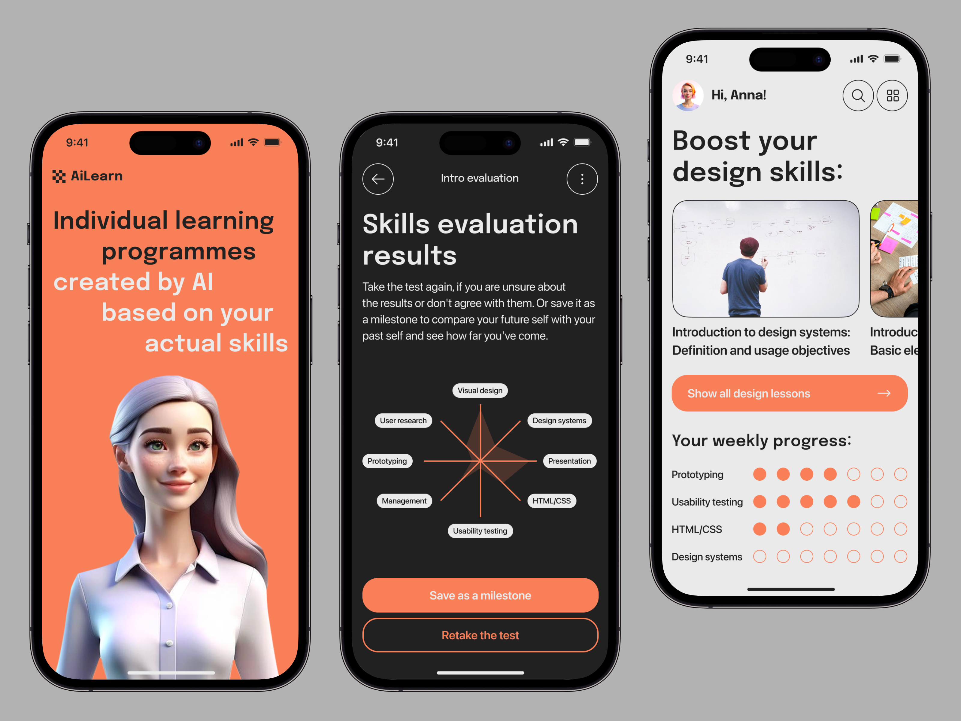 🎓 EdTech App Concept 3d app design application design concept design lessons edtech education interface ios learning lessons mobile service design skills ui ux