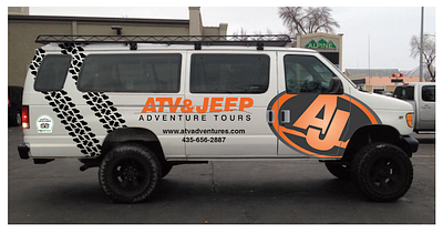 AJAT Van Graphics branding design logo vehicle graphics