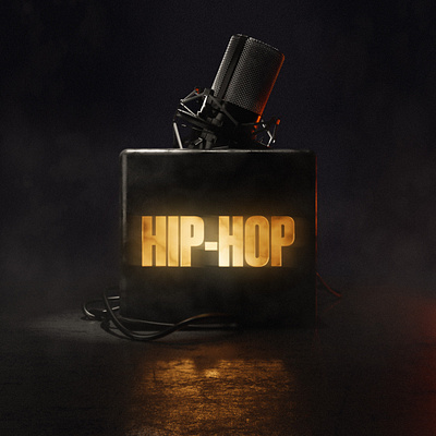 Hip-Hop cover 3d graphic design