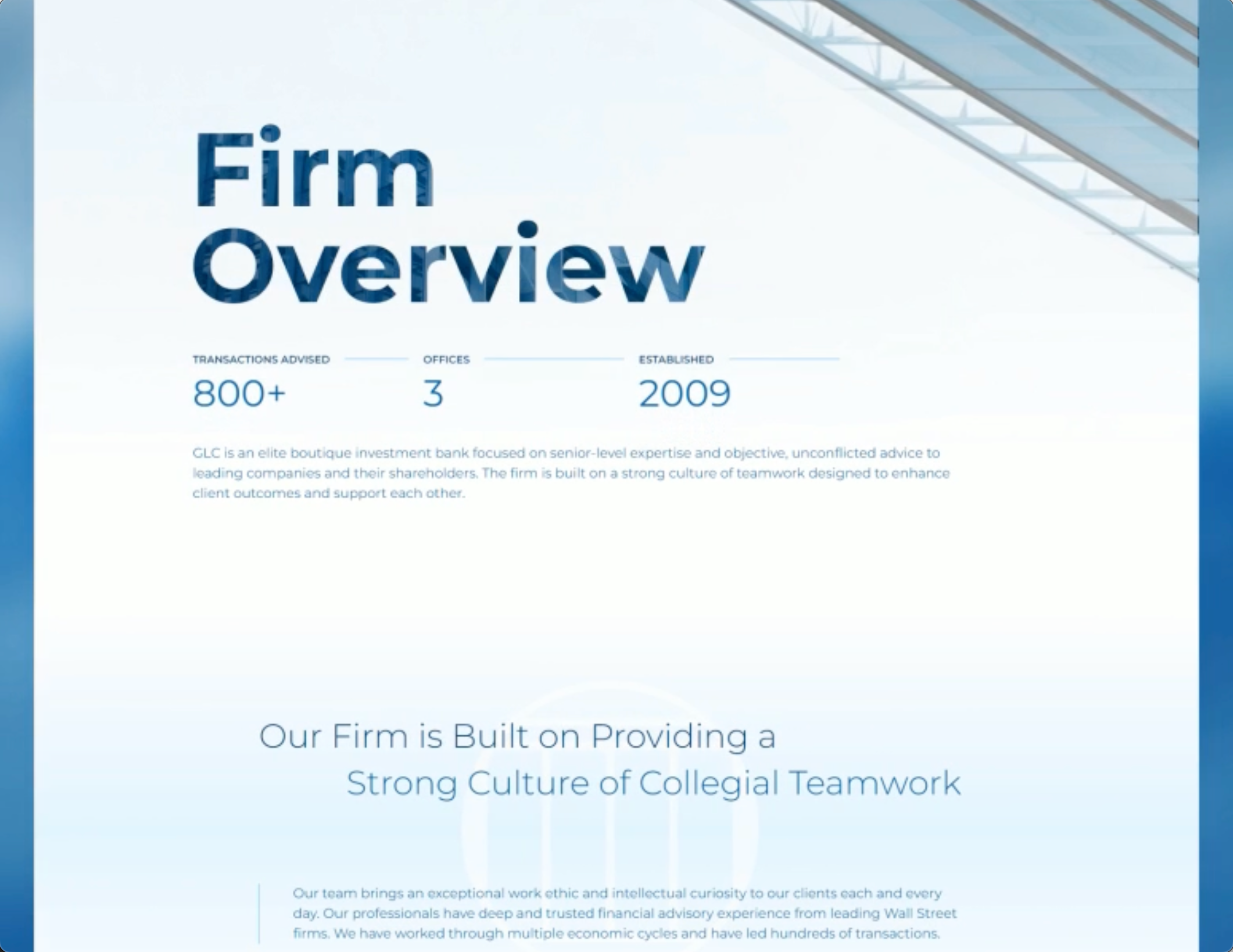 GLC Website development uxui website