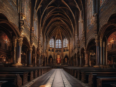 Cathedral ai cathedral church graphic design religious