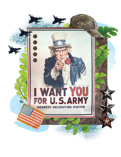 I Want You collage digital collage graphic design illustration marketing photo collage