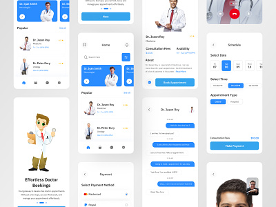 Doctor Appointment Booking App app app design app ui appui design doctor app doctor booking app medical app ui uiux