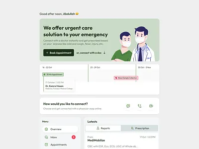 Component Exploration for EHR tool - UI/UX clinic dashboard digital care doctor doctor call ehr emr healthcare hospital medical saas software telemedicine