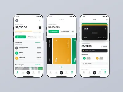 Finance App bank finance financeapp fintech mobile app money app spending app ui ui design uides uiux