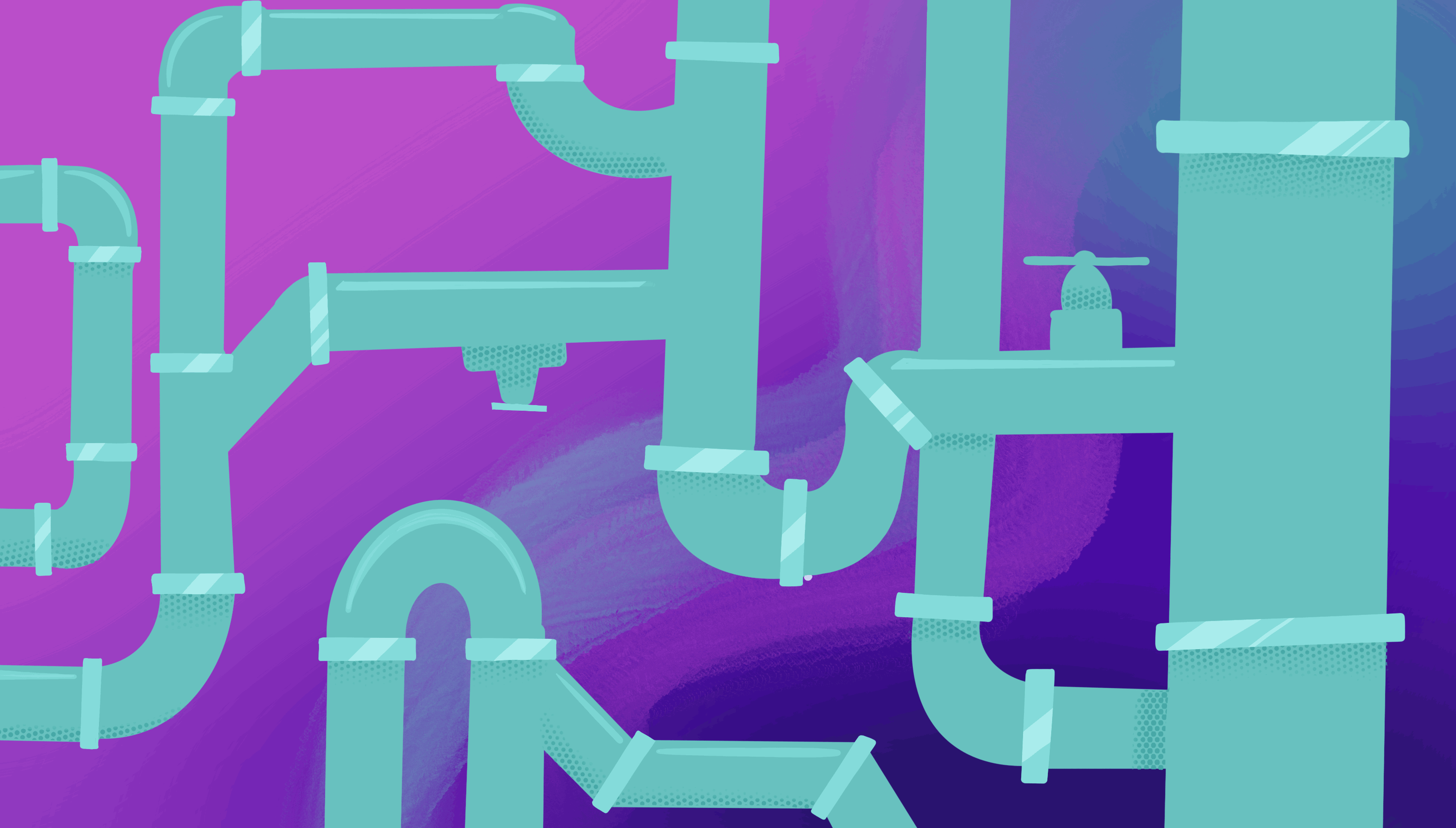 Fixing Leaks animation bright colors editorial leaks