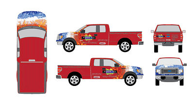 Aspen Air Truck Graphics graphic design vector vehicle graphics