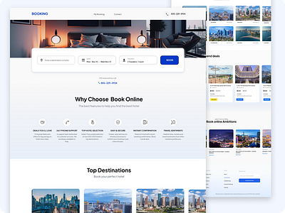 Hotel Booking website Home page design appdesign bookingwebsite content management systems design thinking hotel booking platform hotel management software hotelbooking hotelbookingwebsitedesign mobile app design mobileappdesign online reservation systems payment gateway integration responsive web design travel travel website design travelguidewebsitedeisgn travelwebsitedesign user friendly interface visual design for travel