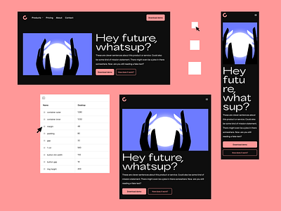 Responsive components | Figma components figma responsive ui userexperience userinterface ux variables workflow