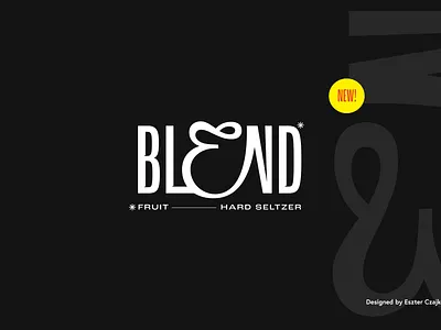 Blend Fruit Hard Seltzer Logo blend brand branding drink handlettering lettering logo logodesign logotype seltzer typography