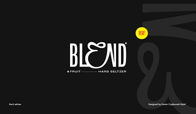 Blend Fruit Hard Seltzer Logo blend brand branding drink handlettering lettering logo logodesign logotype seltzer typography