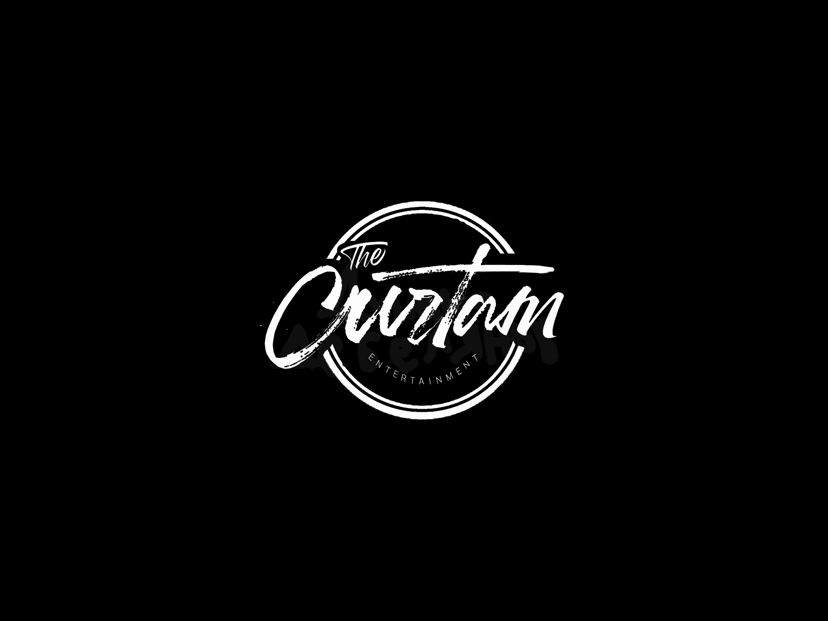 "The Curtain Entertainment" stamp, logo design design graphic design illustration logo logo design typography