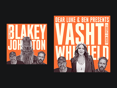 Dear Luke & Ben Podcast Cover artwork cover design graphic design podcast