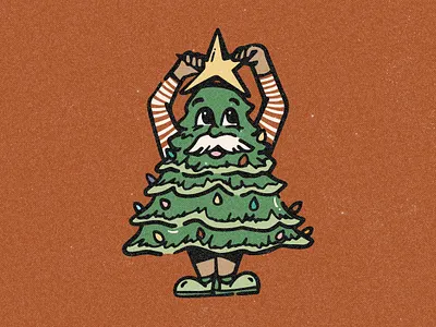 Christmas Tree Mascot Illustration brand design branding christmas christmas illustration illustration
