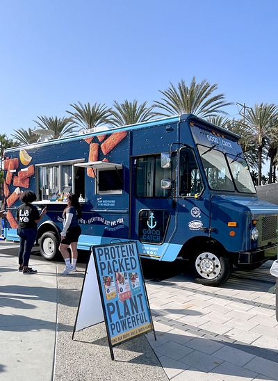 Good Catch Food Truck branding cpg design expo expowest food food truck graphic design tradeshow truck vegan wrap