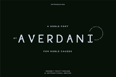 Averdani | A Noble Font branding custom design font fonts graphic design icon illustration logo trademark typeface ui vector