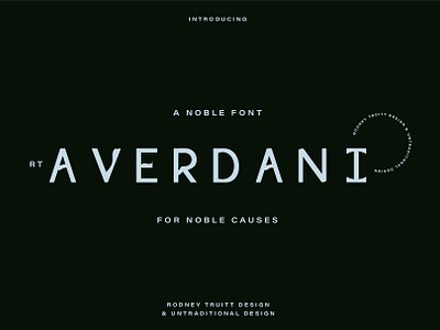 Averdani | A Noble Font branding custom design font fonts graphic design icon illustration logo trademark typeface ui vector