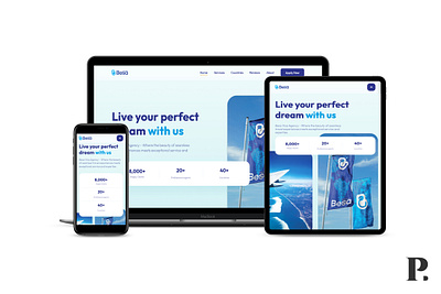 Besa Visa Agency uiux web design web developing webflow