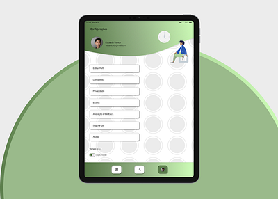 7 Daily UI - Settings - Health app aplicativo app challenge configurações dailyui design figma health mobile saúde settings ui user experience user interface uxui