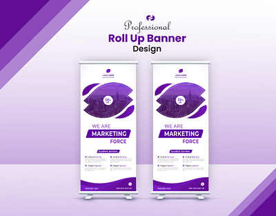 Creative Roll Up Banner Design branding canada designer graphic design graphicdesign logo rollup ui uk usa
