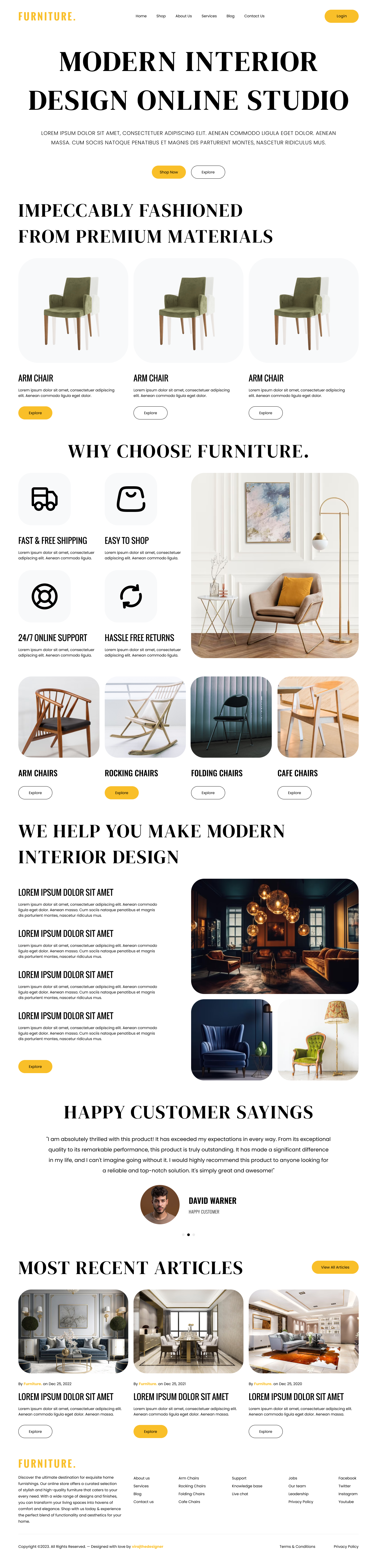 Example of Landing Page Design In Figma