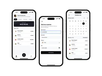 Expense tracker [Development in progress] design digital product design expense tracker product designer simple ui ui uiux ux visual design