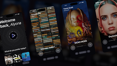 music app project branding design ui ux