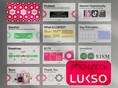 Pitch Deck - Lukso Network blockchain crypto crypto deck crypto pitch deck cryptocurrency deck design fundraising illustration pitch deck pitchdeck presentation report design web3