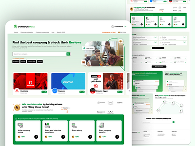 Company Reviews Website - CorridorTalks 2023 trend banner company concept corridor design form graphic design illustration interface job jobs landing landing page redesign review ui uidesign ux website