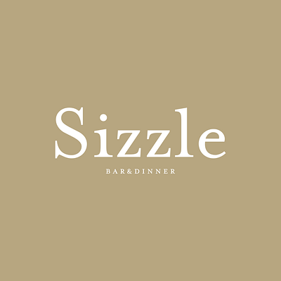Sizzle branding design flat graphic design illustration logo minimal typography ui vector