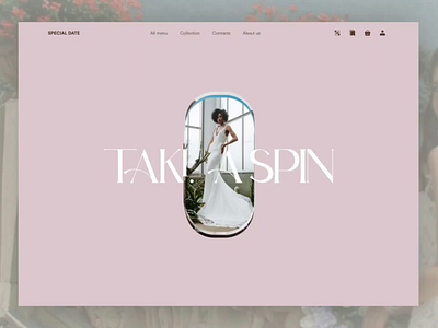 Online wedding clothing store | Figma animation animation branding design figma graphic design illustration logo ui web web design 웹디자인