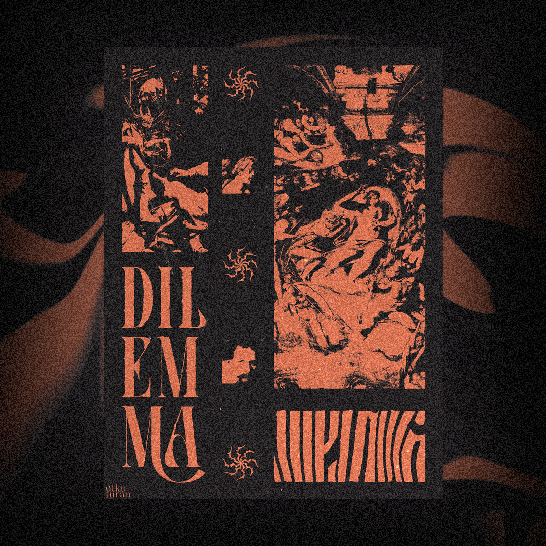 DILEMMA | POSTER DESIGN brutalism brutalist poster design dilemma graphic design last judgement michelangelo poster poster design rembrandt