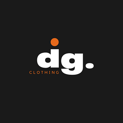 Clothing Logo black clothing fashion logo initials logo logo orange simple white