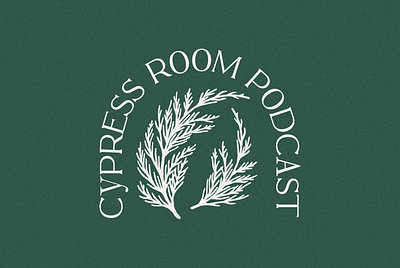 Logo & Brand : Cypress Room Podcast branch brand design branding cypress evergreen juniper logo logo design logo mark logo suite podcast podcast branding submark wordmark